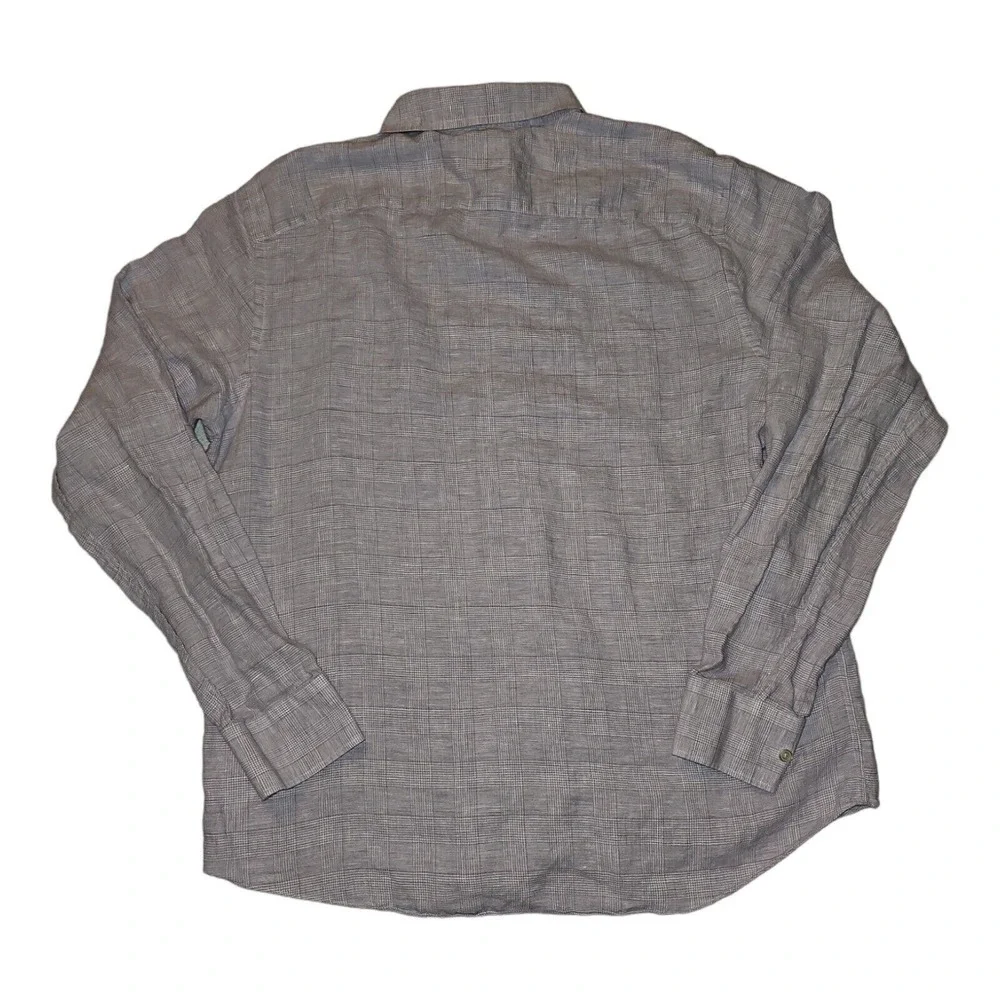 UNTUCKit Button Shirt Long Sleeve Men's XL Slim Fit 100% Linen Wrinkle Resistant - Picture 7 of 8